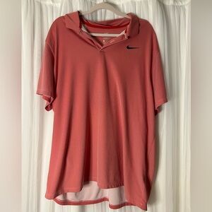 Nike Men's Red Dri-fit Polo Shirt XXL